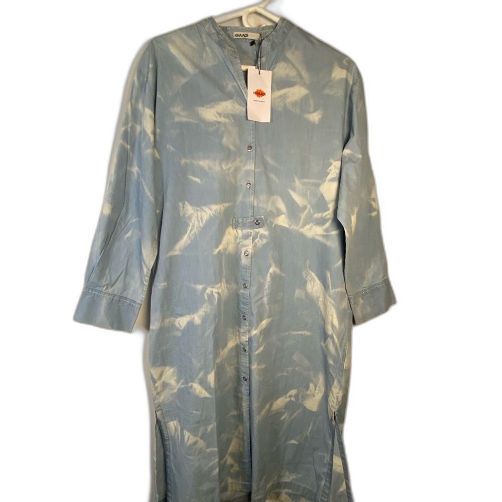 Blue Long Sleeve Dress